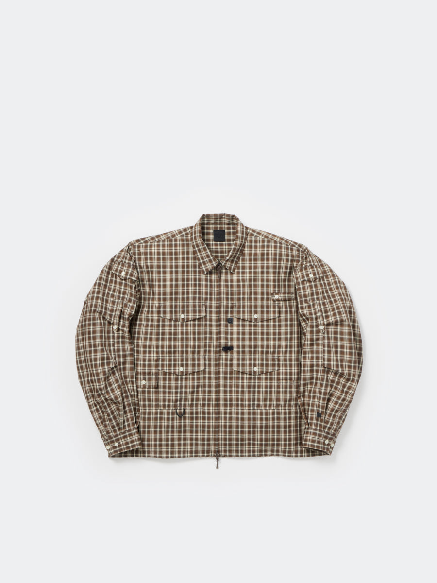 TECH ZIP ANGLER SHIRT L/S PLAIDS