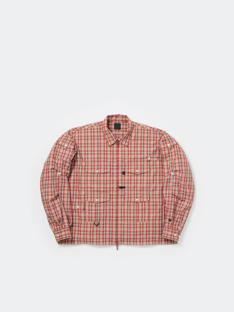 TECH ZIP ANGLER SHIRT L/S PLAIDS