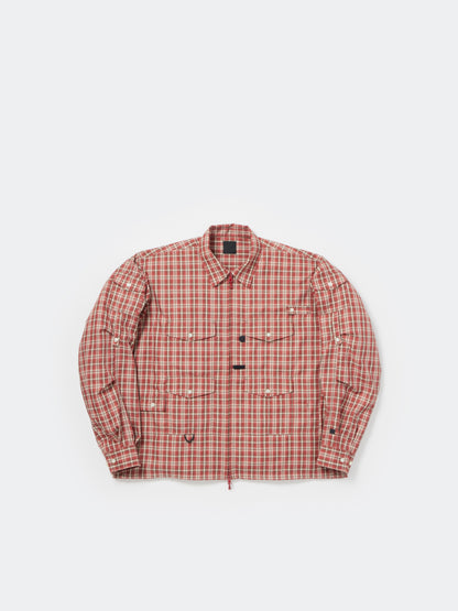 W's TECH ZIP ANGLER SHIRT L/S PLAIDS