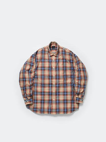 W's TECH REGULAR COLLAR SHIRTS L/S TARTAN PLAIDS