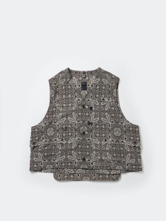 W's TECH OVER VEST PAISLEY