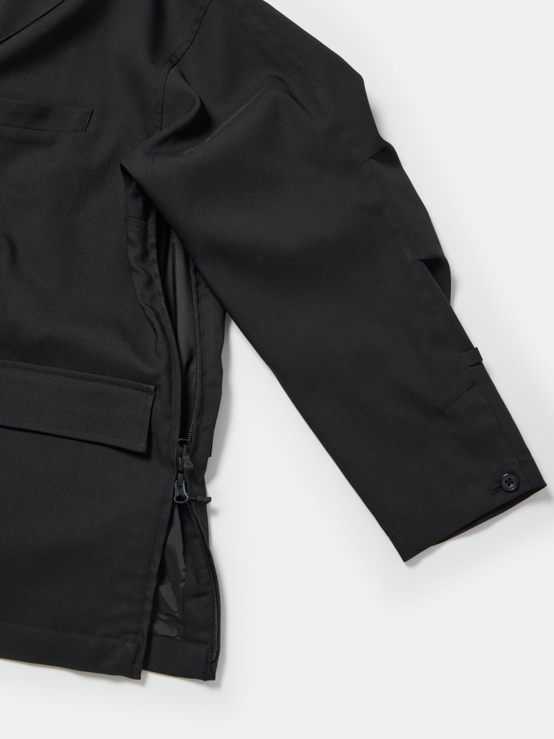 W's TECH DOUBLE-BREASTED JACKET POLYSERGE