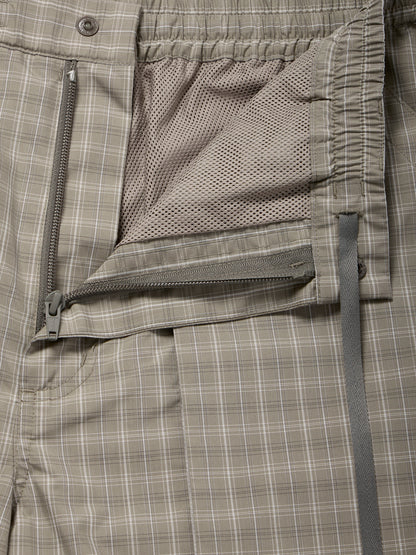 W's TECH 3D POCKET CARGO SHORTS SUMMER PLAID