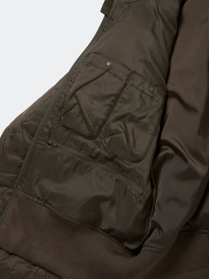 W's TECH ARMY QULTING HIGH NECK JACKET
