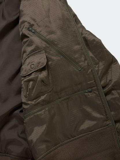 W's TECH ARMY QULTING HIGH NECK JACKET