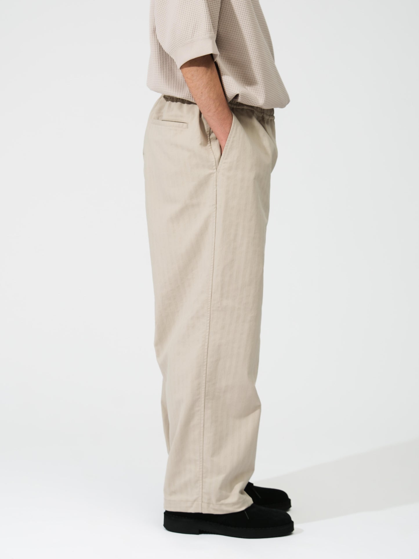 TECH EASY TROUSERS HERRINGBONE