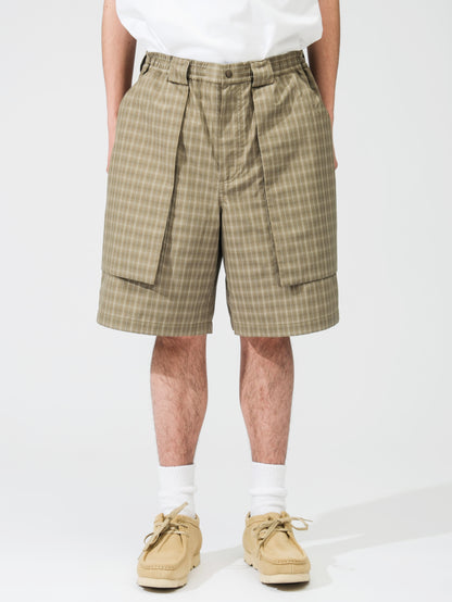 TECH 3D POCKET CARGO SHORTS SUMMER PLAID