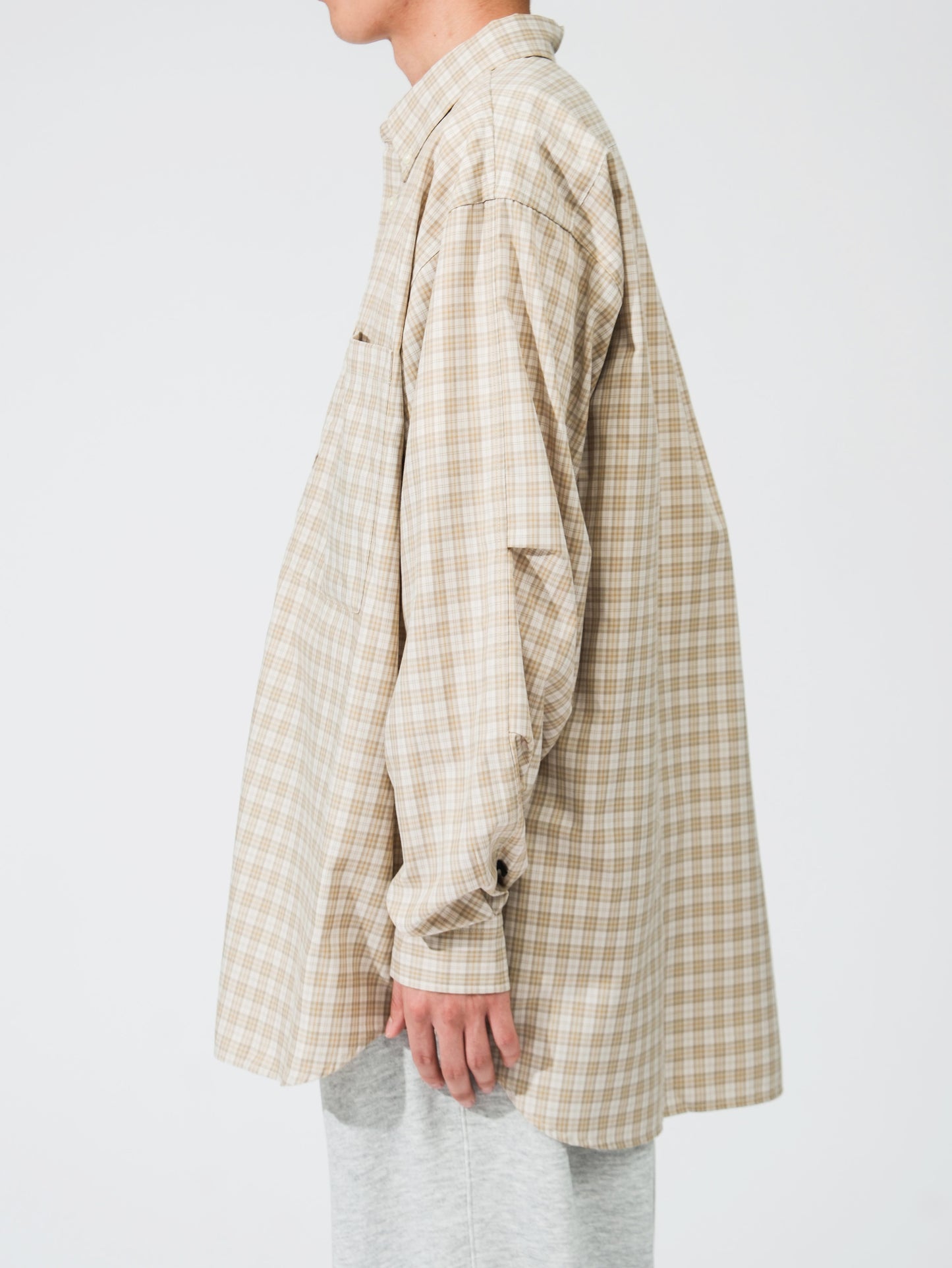 TECH BUTTON DOWN SHIRT L/S GREN PLAID